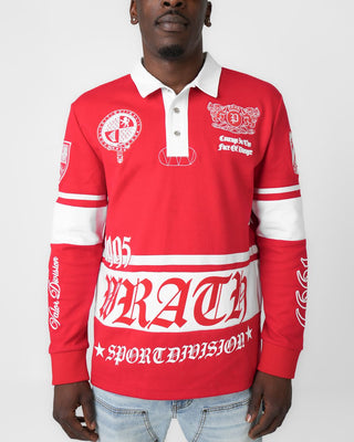 Preme Polo Long Sleeve (Red)