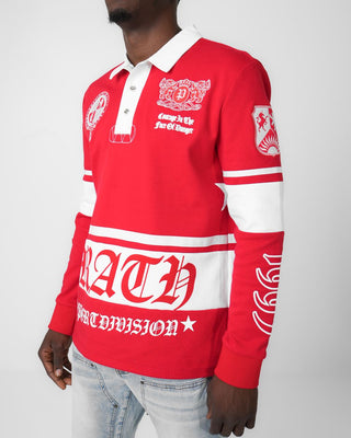 Preme Polo Long Sleeve (Red)