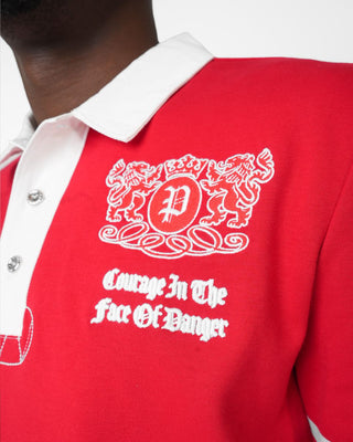 Preme Polo Long Sleeve (Red)