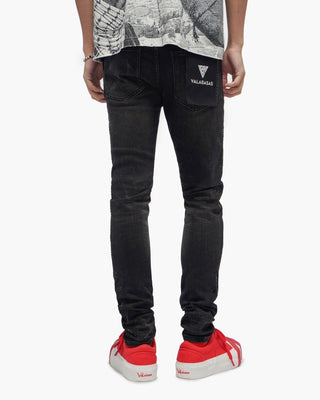 Valabasas Form Black Wash Skinny Jeans