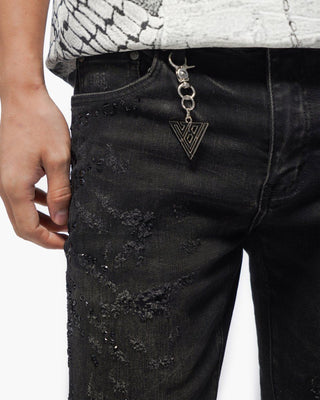 Valabasas Form Black Wash Skinny Jeans