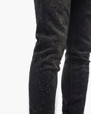 Valabasas Form Black Wash Skinny Jeans