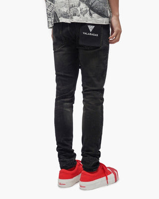 Valabasas Form Black Wash Skinny Jeans