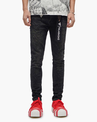 Valabasas Form Black Wash Skinny Jeans
