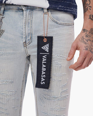 Valabasas Thatch Stacked Light Blue Wash Jeans