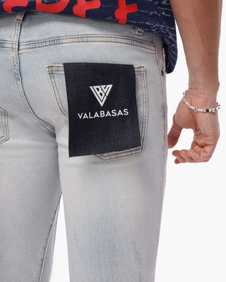 Valabasas Thatch Stacked Light Blue Wash Jeans