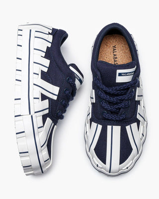 Valabasas Yuratsu 100 Navy White Sneakers