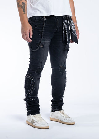 Midnight Black ANKH DENIM