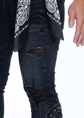 Midnight Black ANKH DENIM