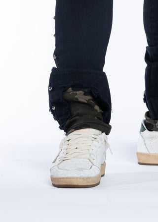 Midnight Black CAMO FUSION DENIM (BLACK/CAMO)