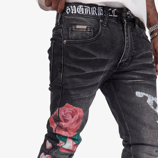 Sugarhill "LOVERBOY" SKINNY JEANS (BLACK WASH)