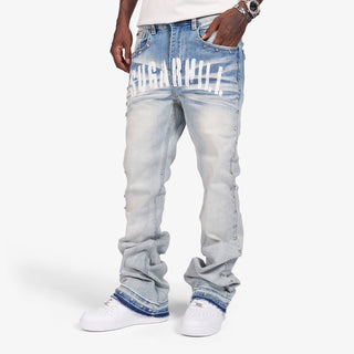 Sugarhill "DALLAS" STACKED JEANS (BLUE FADE)