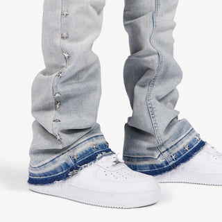 Sugarhill "DALLAS" STACKED JEANS (BLUE FADE)
