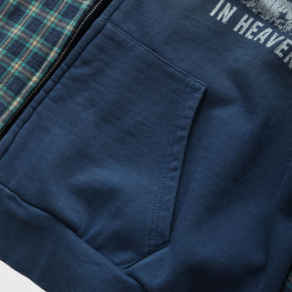 Homme Femme REDRUM PLAID HOODIE