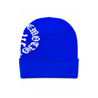 Mixed Emotion Blue "Logo" Beanie