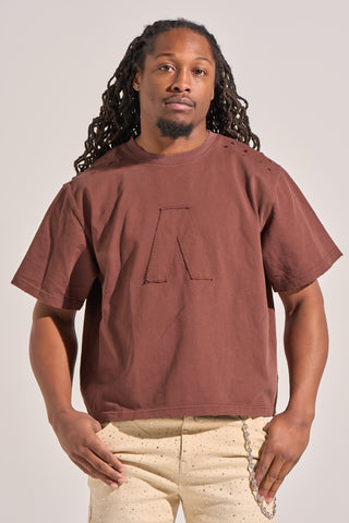 Aologne "BEHOLDER" BROWN SS TEE