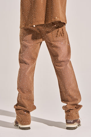 Aologne "LIGHT WALKER" STRAIGHT PANTS (BROWN)