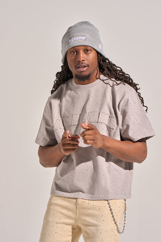 Aologne "MOON LIGHT" SS TEE (GREY)