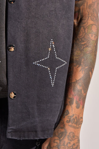 Aologne "DANTE" BUTTON UP (BLACK WASH)