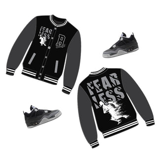 RETRO LABEL FEARLESS SATIN JACKET (RETRO 4 FEAR)