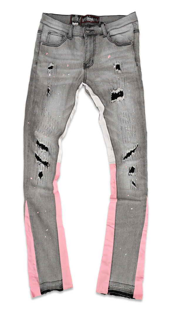 Denimicity Jeans (GREY/PINK)