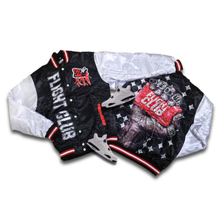 RETRO LABEL Flight Club SATIN JACKET (RETRO 4 Flight Club)