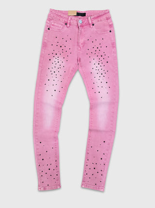PHEELINGS Milkyway Rhinestone SKINNY DENIM (Pink Wash)