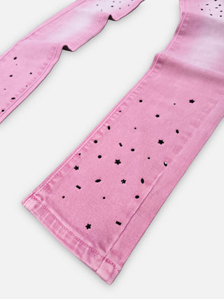 PHEELINGS Milkyway Rhinestone SKINNY DENIM (Pink Wash)