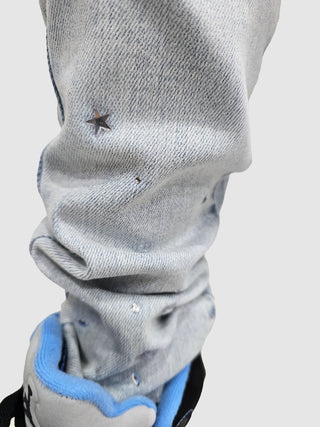 PHEELINGS Milkyway Rhinestone SKINNY DENIM (Light Blue)
