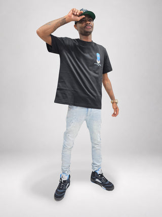 PHEELINGS Milkyway Rhinestone SKINNY DENIM (Light Blue)