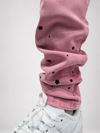 PHEELINGS Milkyway Rhinestone SKINNY DENIM (Pink Wash)