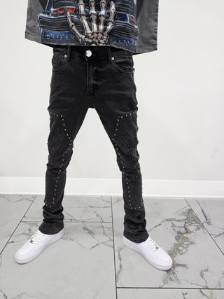 PHEELINGS Muerte STACK DENIM (Black Wash)