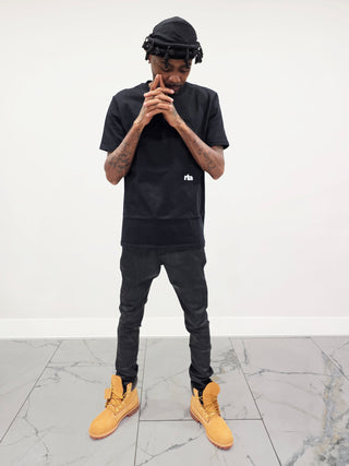 PHEELINGS Pitch Black SKINNY DENIM (Jet Black Waxed)