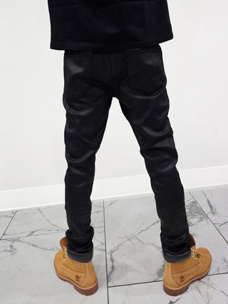 PHEELINGS Pitch Black SKINNY DENIM (Jet Black Waxed)