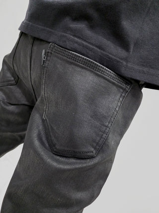 PHEELINGS Pitch Black SKINNY DENIM (Jet Black Waxed)