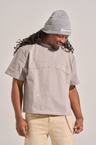 Aologne "MOON LIGHT" SS TEE (GREY)