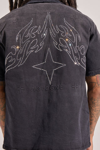 Aologne "DANTE" BUTTON UP (BLACK WASH)