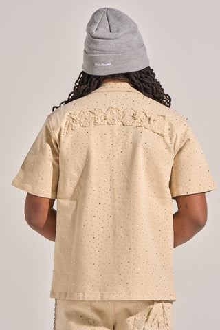 Aologne "LIGHT THE WAY" BUTTON UP (CREAM)