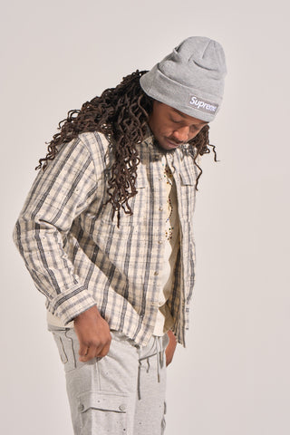Aologne "LONELY PATH" FLANNEL (CREAM)