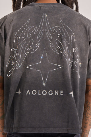 Aologne "VENUS" BLACK SS TEE