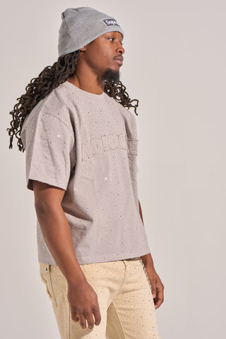 Aologne "MOON LIGHT" SS TEE (GREY)
