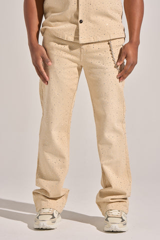 Aologne "LIGHT WALKER" STRAIGHT PANTS (CREAM)