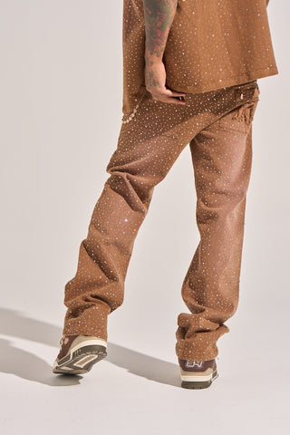 Aologne "LIGHT WALKER" STRAIGHT PANTS (BROWN)