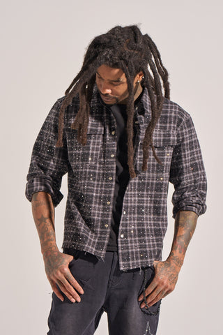Aologne "LONELY PATH" FLANNEL (GREY)