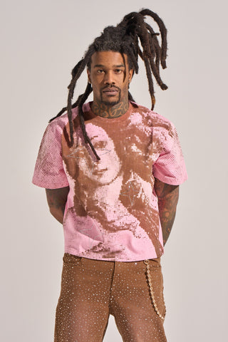 Aologne "VENUS" PINK SS TEE