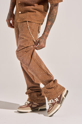 Aologne "LIGHT WALKER" STRAIGHT PANTS (BROWN)