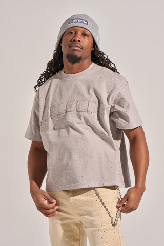 Aologne "MOON LIGHT" SS TEE (GREY)