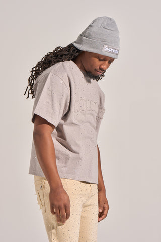 Aologne "MOON LIGHT" SS TEE (GREY)