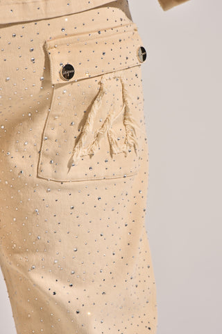 Aologne "LIGHT WALKER" STRAIGHT PANTS (CREAM)