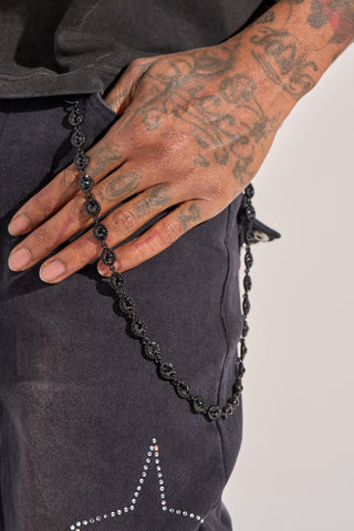 Aologne "ALONE AT THE TOP" WALLET CHAIN (BLACK)